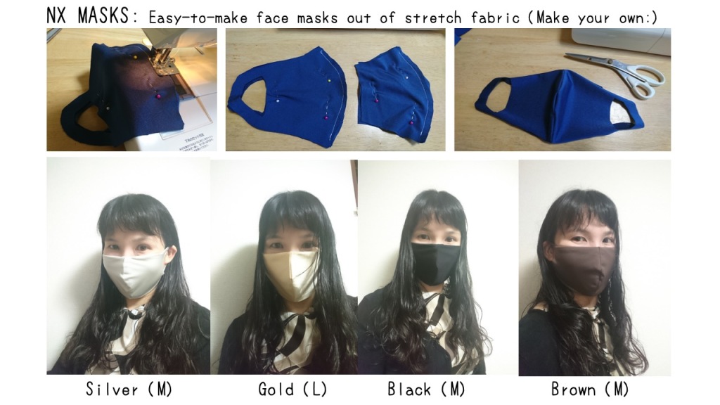 素材 の 作り方 水着 マスク マスクの作り方と無料型紙 一体型マスクゴム不要